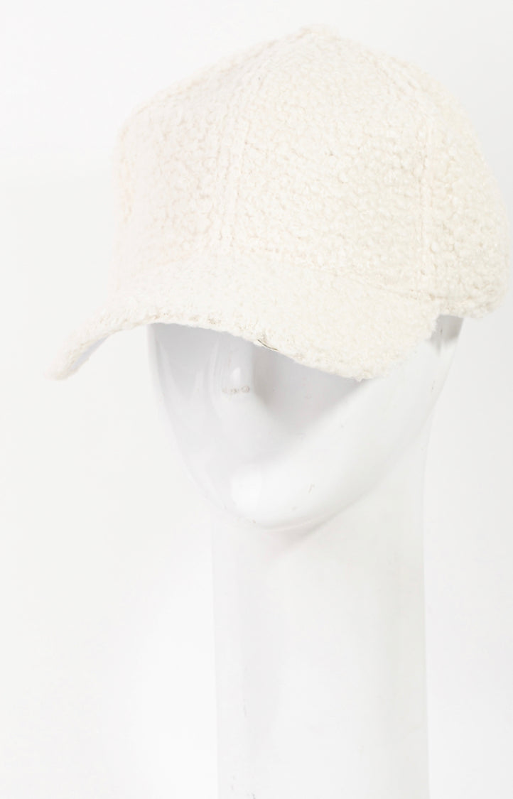 White Faux Fur Hat