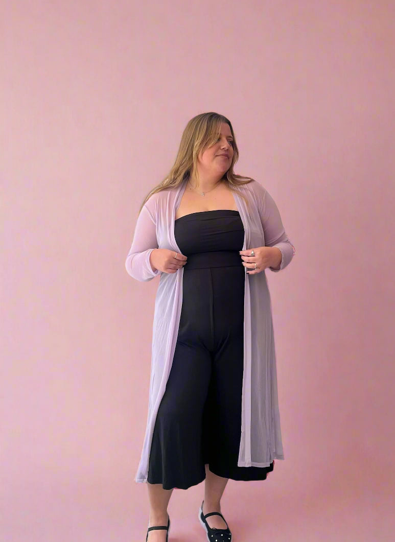 Sheer Breeze Cardigan - Lightweight Mesh Coverup | The Snooki Shop