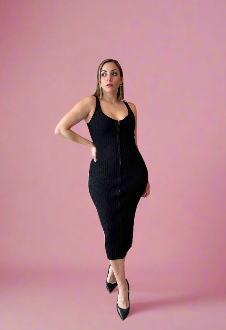 Zipper Bodycon Dress – The Snooki Shop