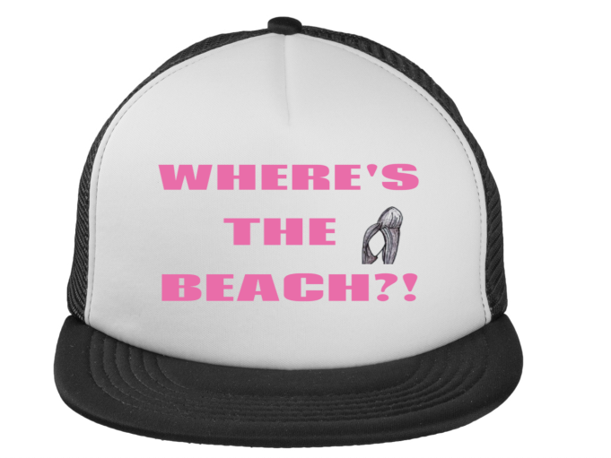 Where's the Beach Pink Trucker Hat