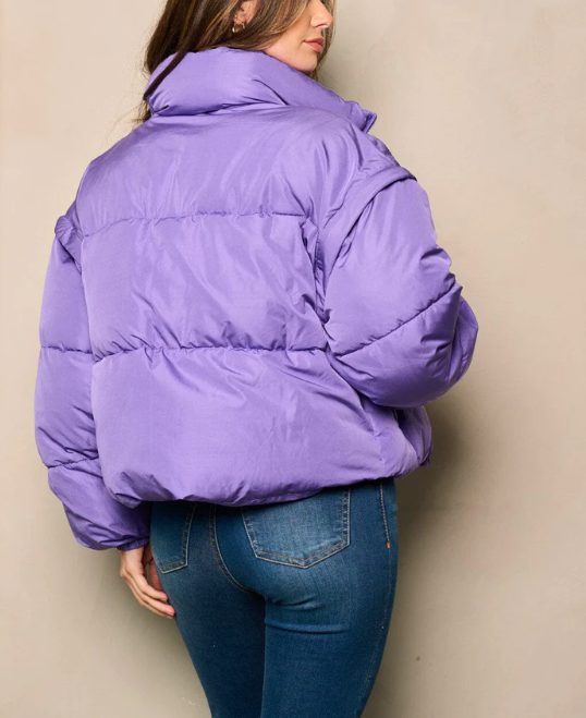 Purple Puffer Jacket