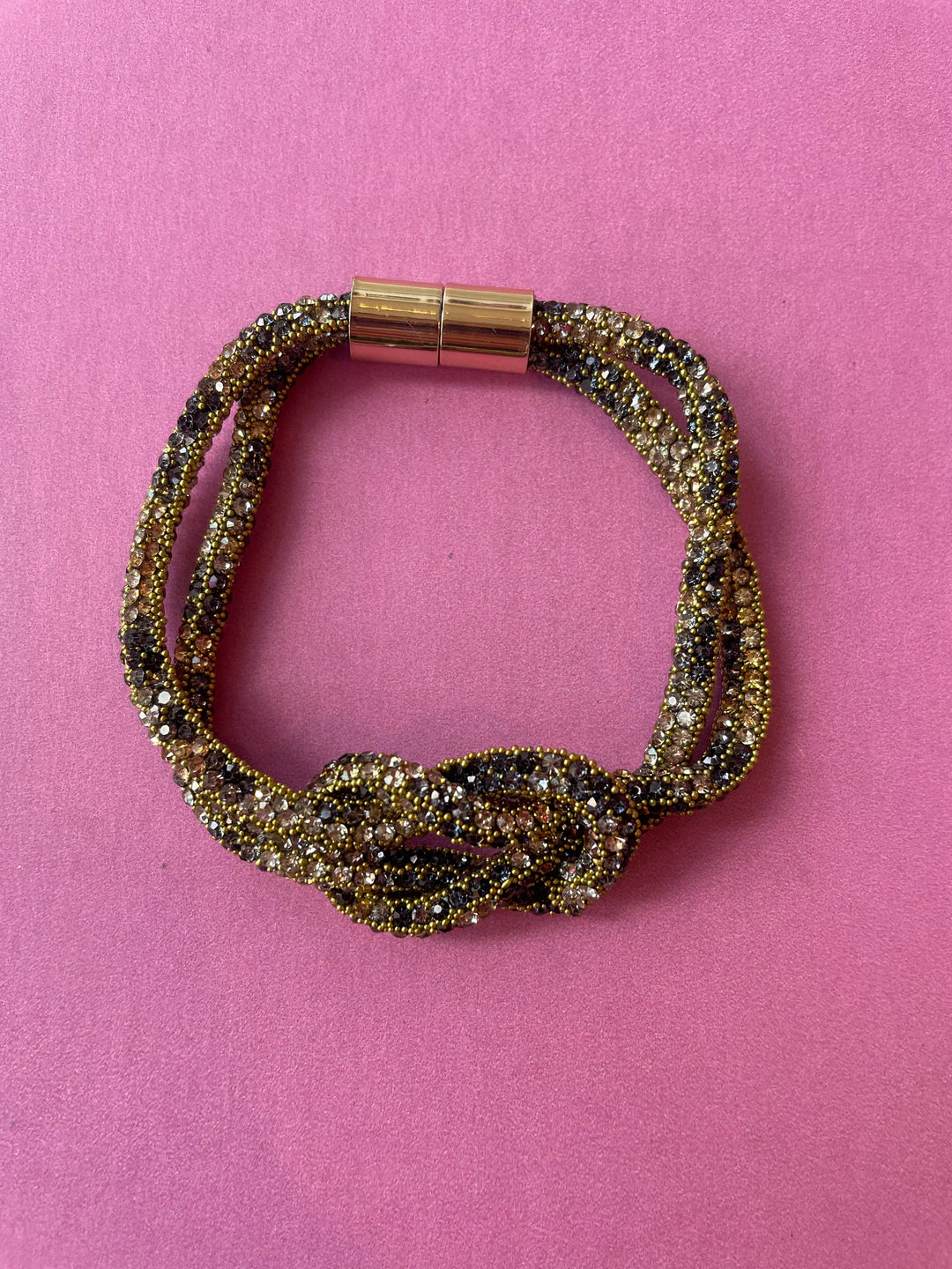 Rhinestone Knot Bracelet