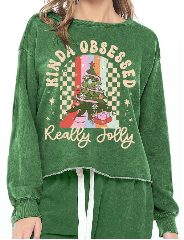 Kinda Obsessed Christmas Sweatshirt