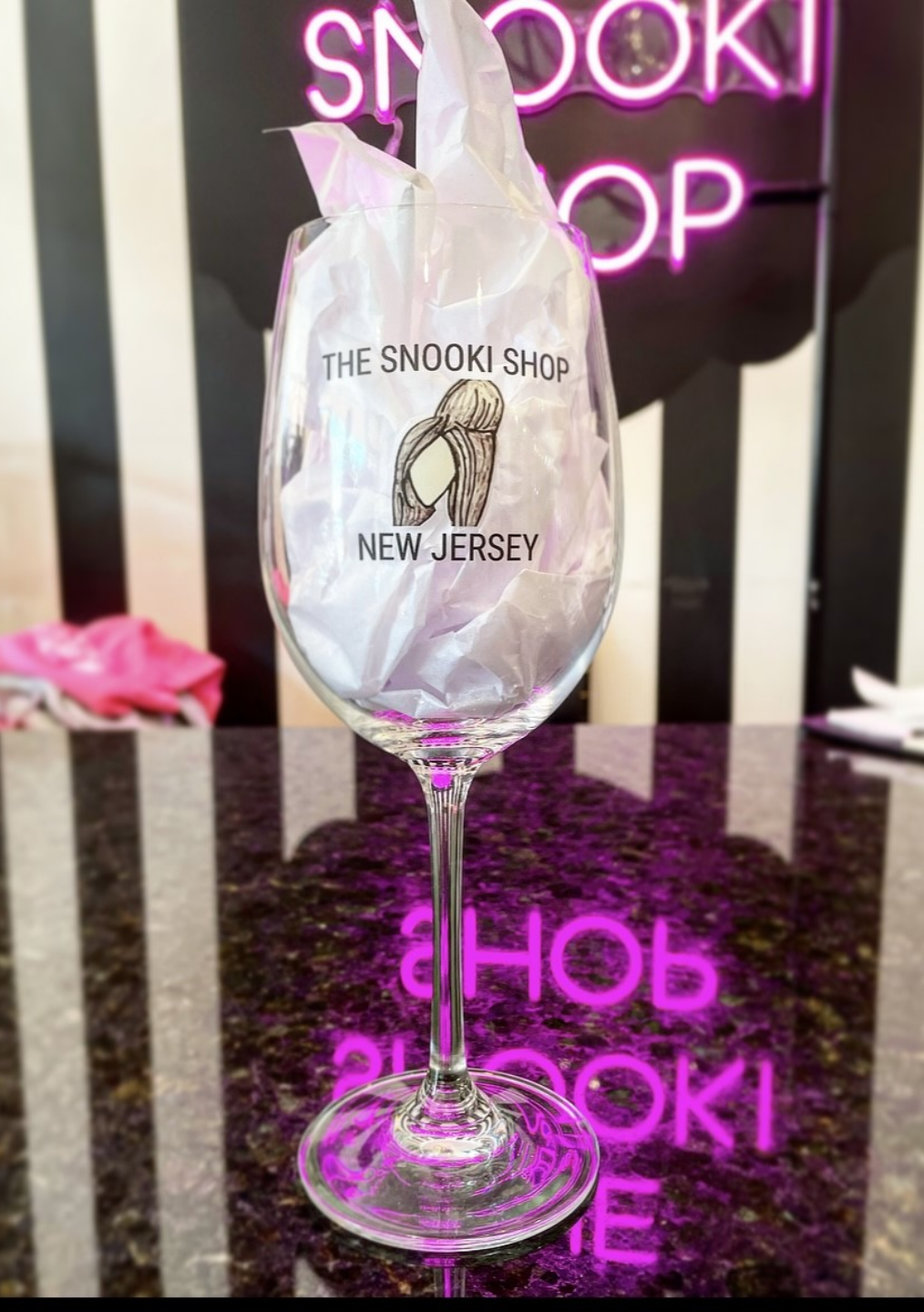 The Snooki Shop Wine Glass