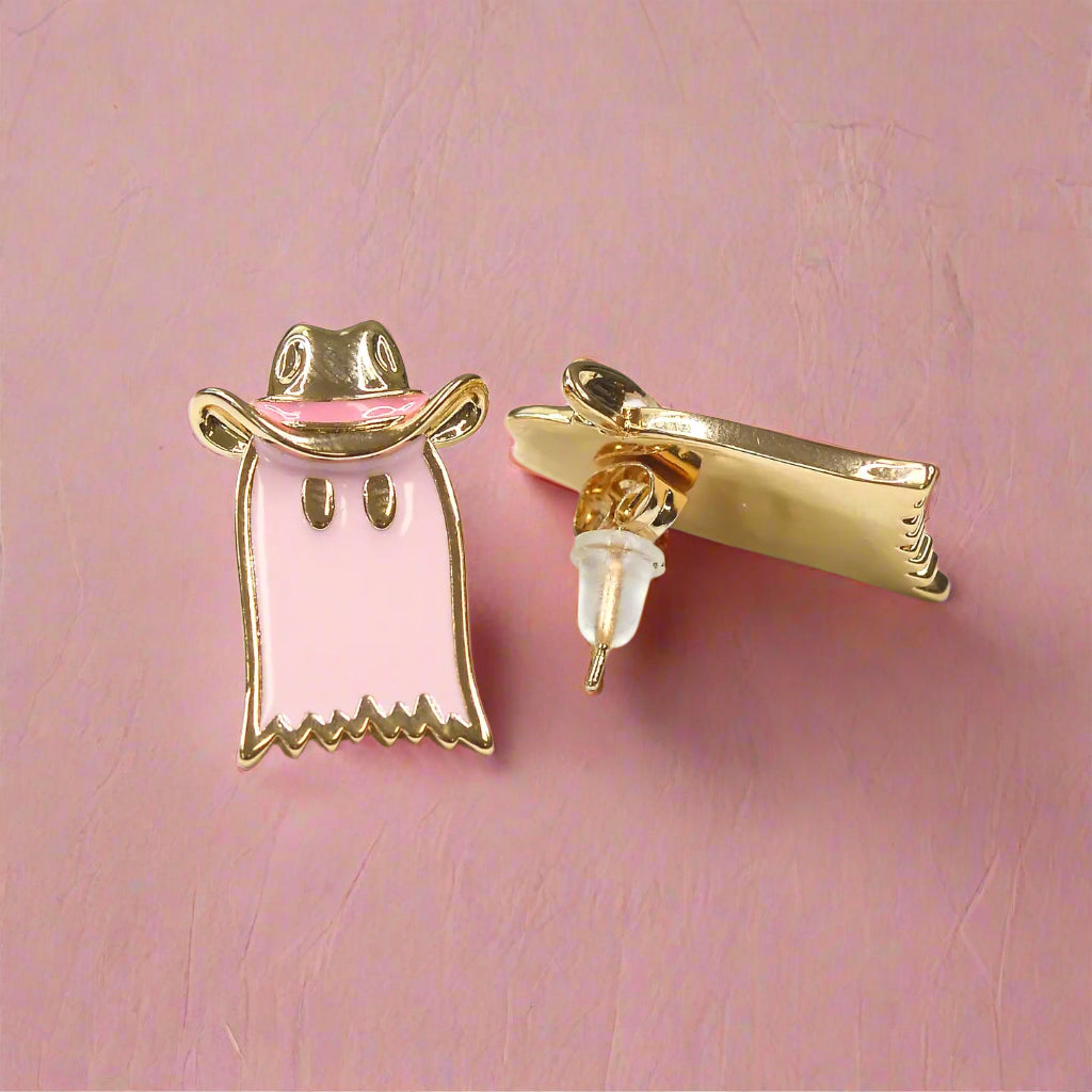 Ghost Cowboy Earrings