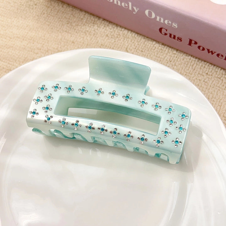 Blue Stone Claw Clip