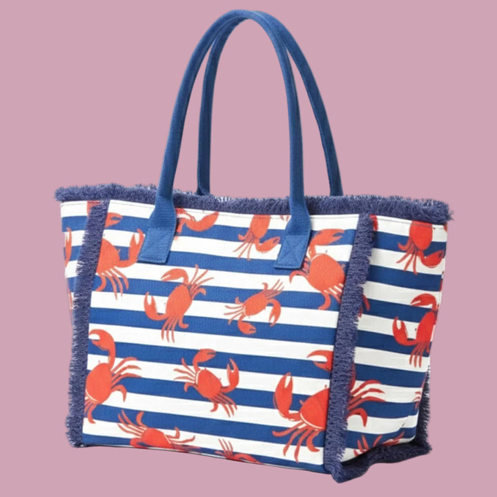 Beachside Crab Beach Tote