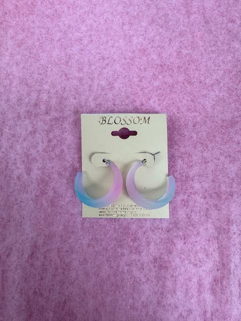 Ombre Half Hoop Earrings