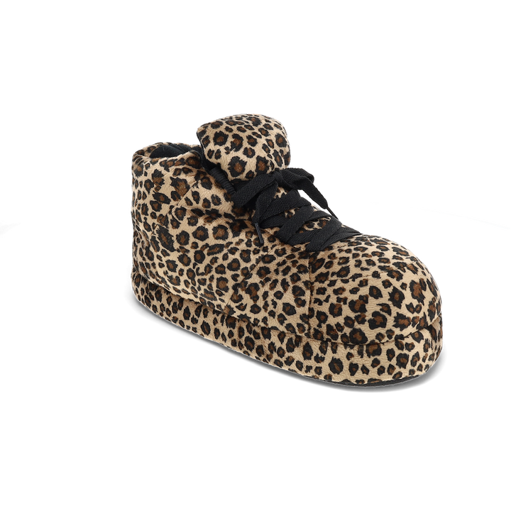 Brown Leopard Sneaker Slippers