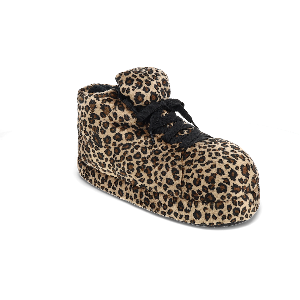 Brown Leopard Sneaker Slippers