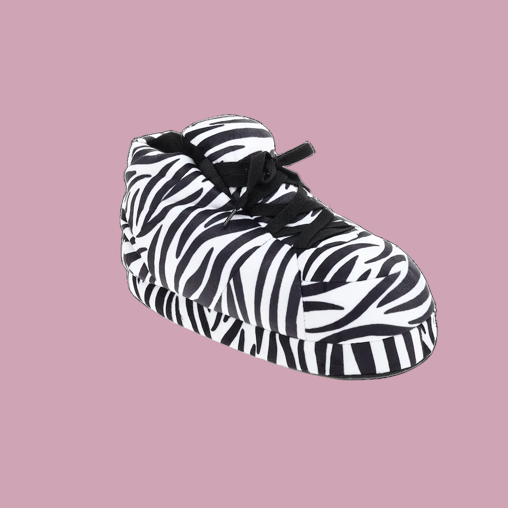 Zebra Print Sneaker Slippers – The Snooki Shop