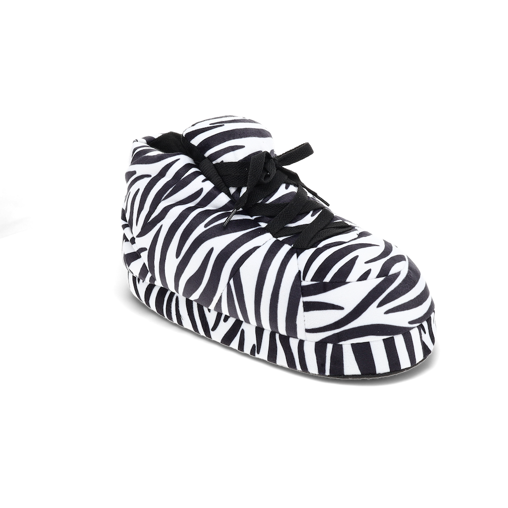 Zebra Print Sneaker Slippers