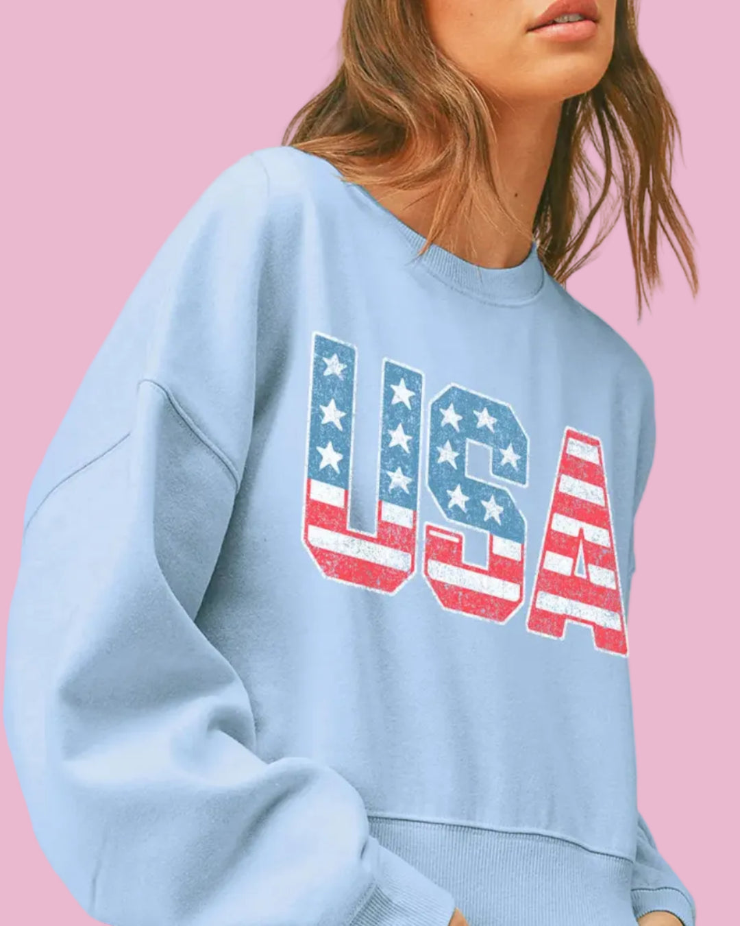 Blue USA Crewneck