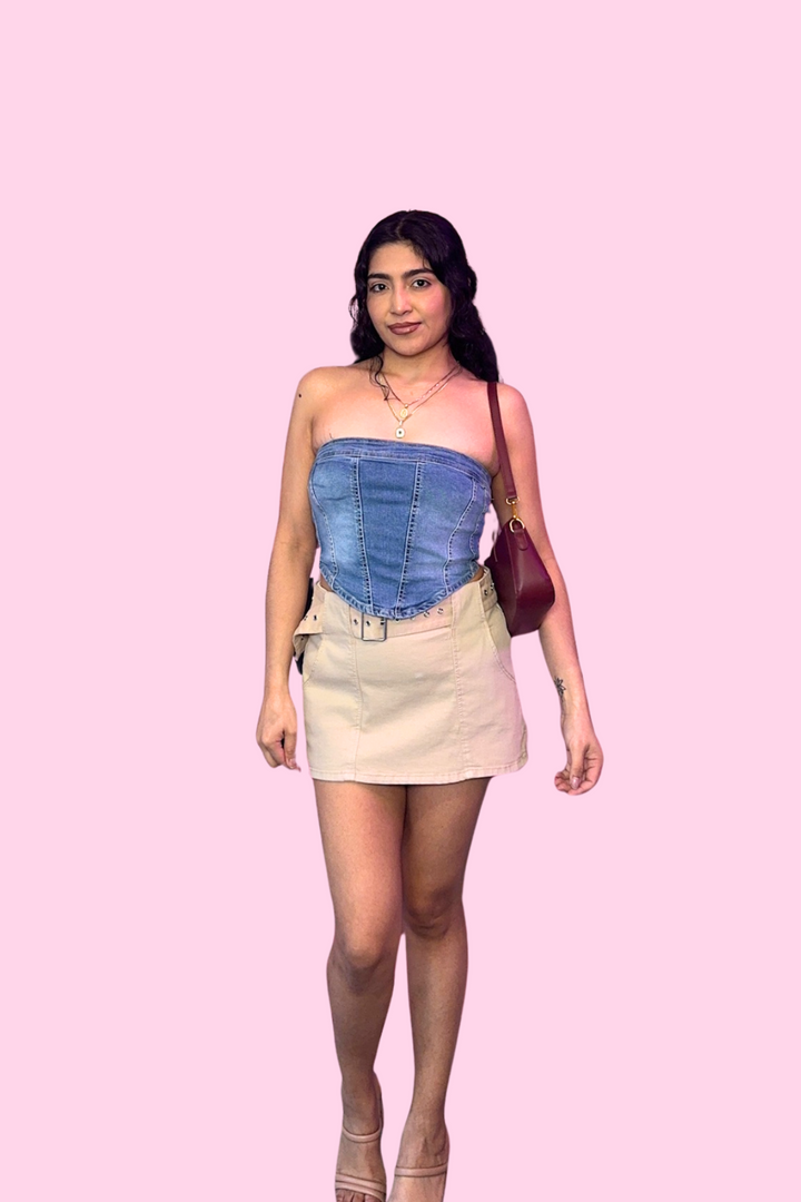Denim Tube Top