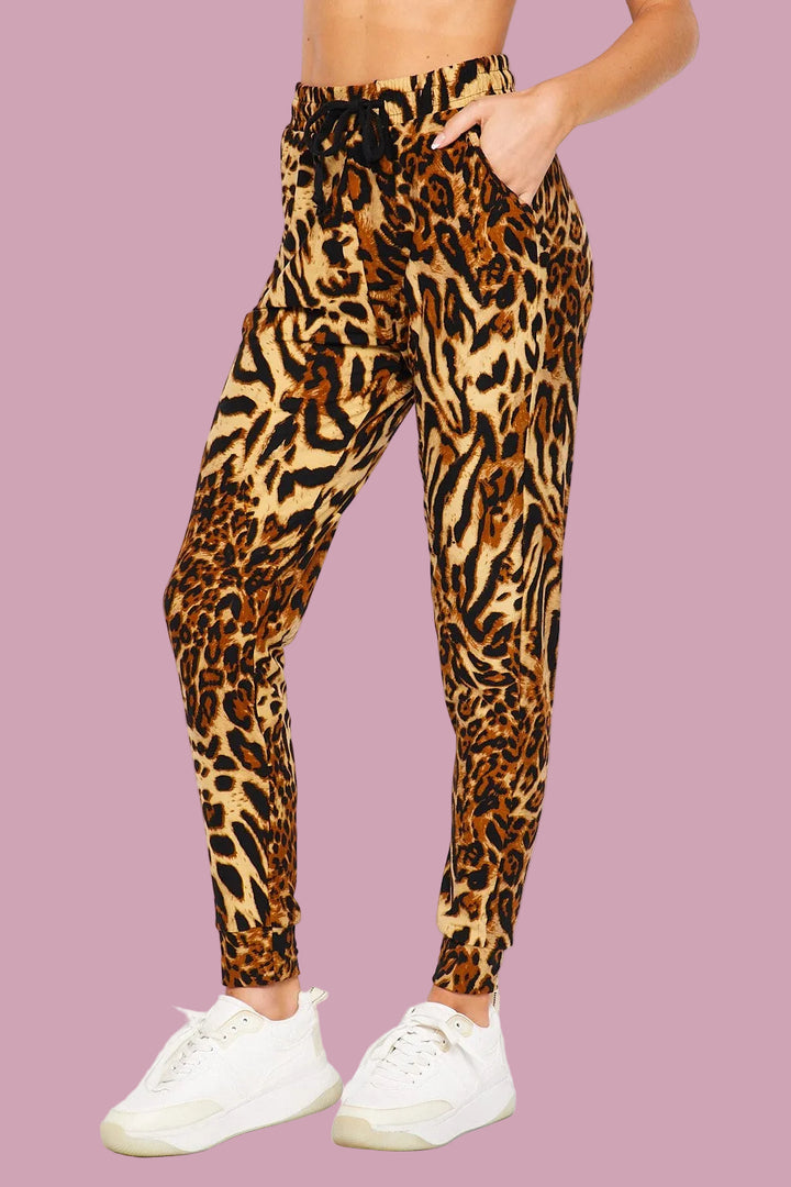 Brushed Leopard Jogger