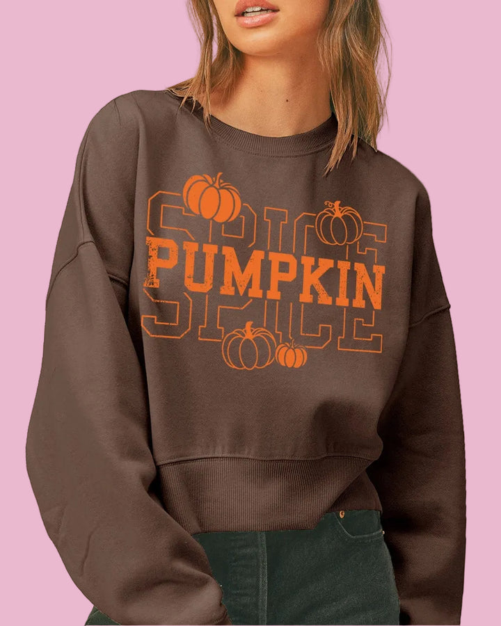 Pumpkin Spice Crop Sweatshirt