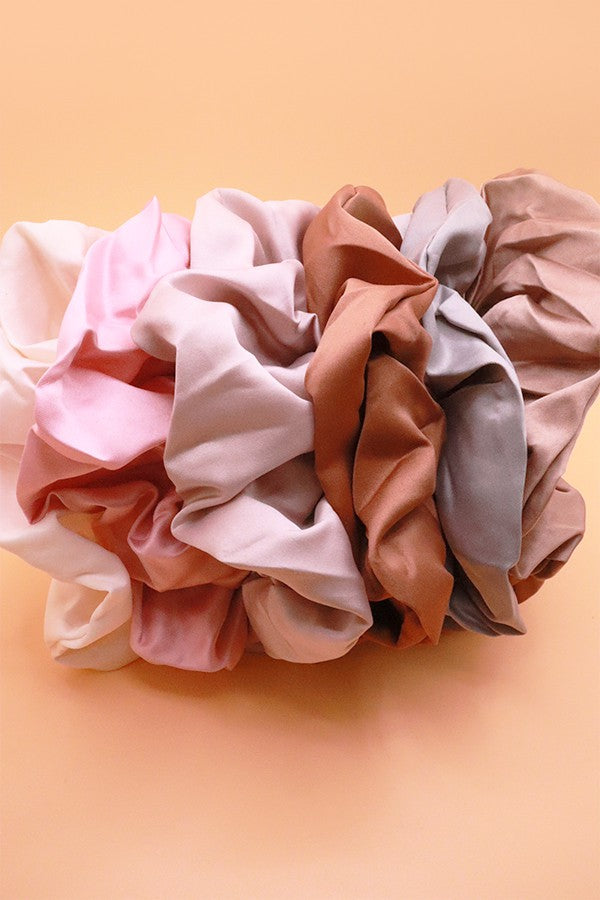 Large Satin Scrunchies