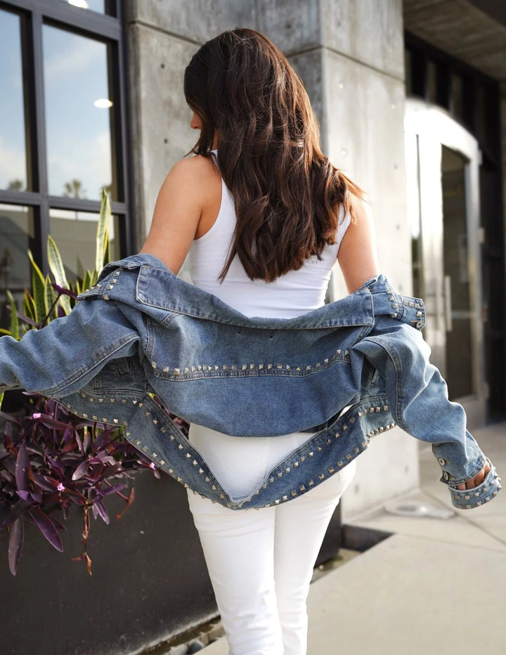 Stud Denim Jacket