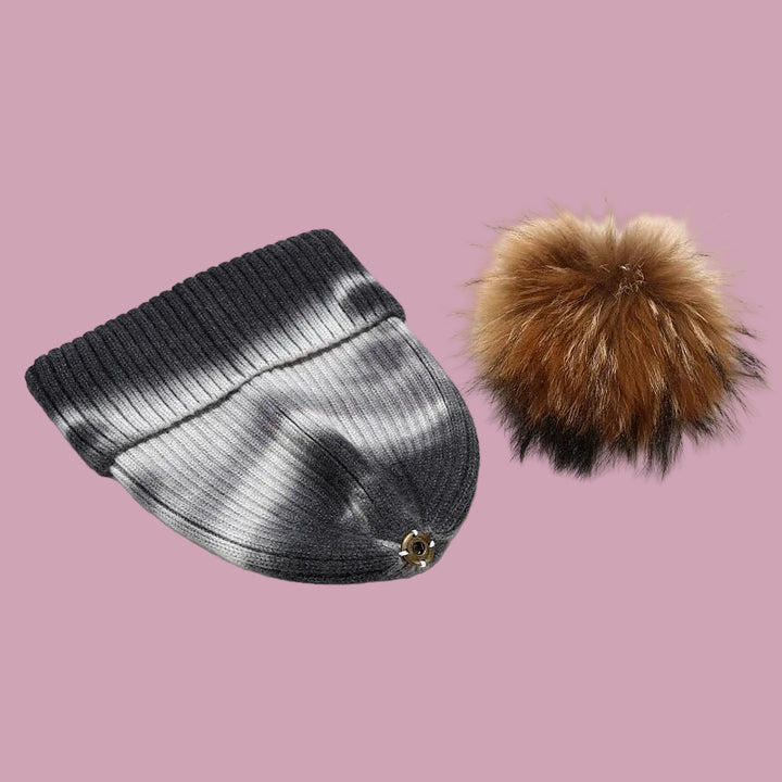 Tie Dye Pom Beanie