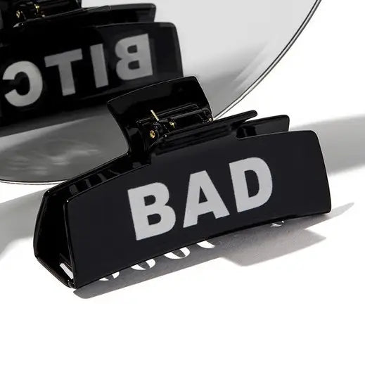 Black Bad Bitch Claw Clip