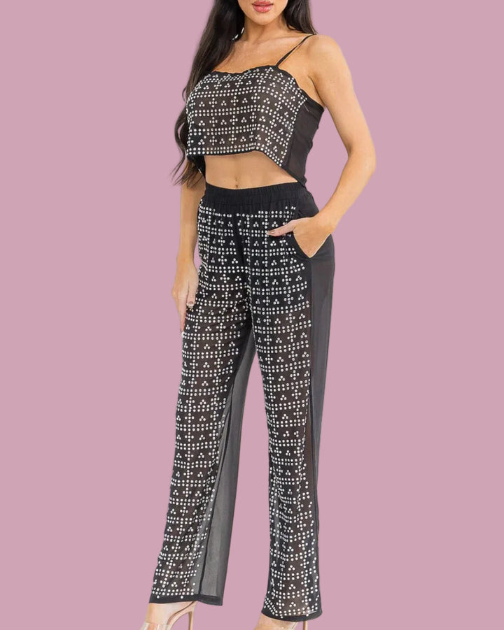 Midnight Drip Rhinestone Set