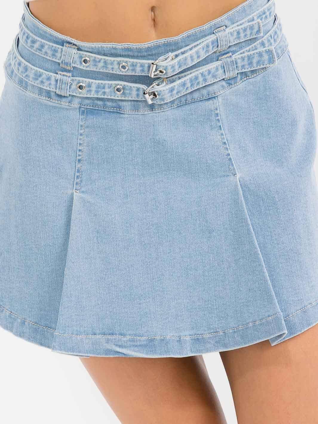 Buckled Up Mini Skirt