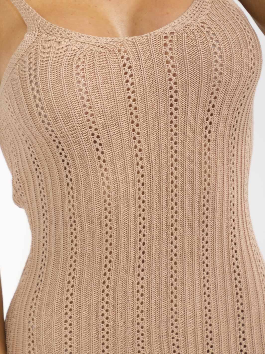 Beige Summer Days Mini Dress