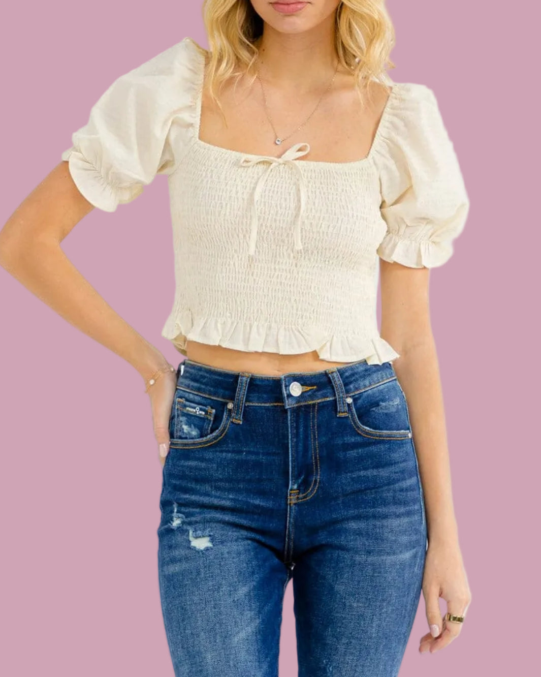 Darling Smocked Blouse