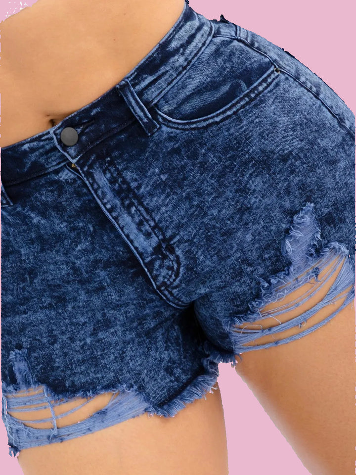 Distressed Mini Shorts