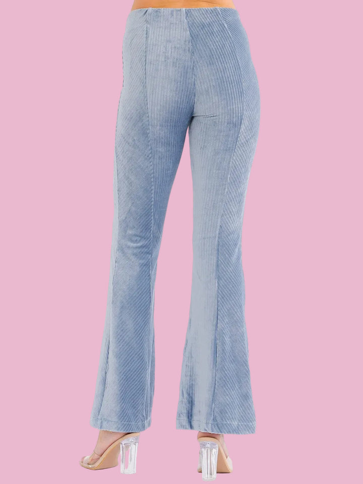 Icy Velvet Flare Pants