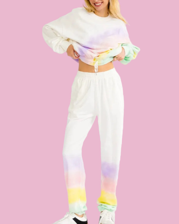 Pastel Tie Dye Lounge Set