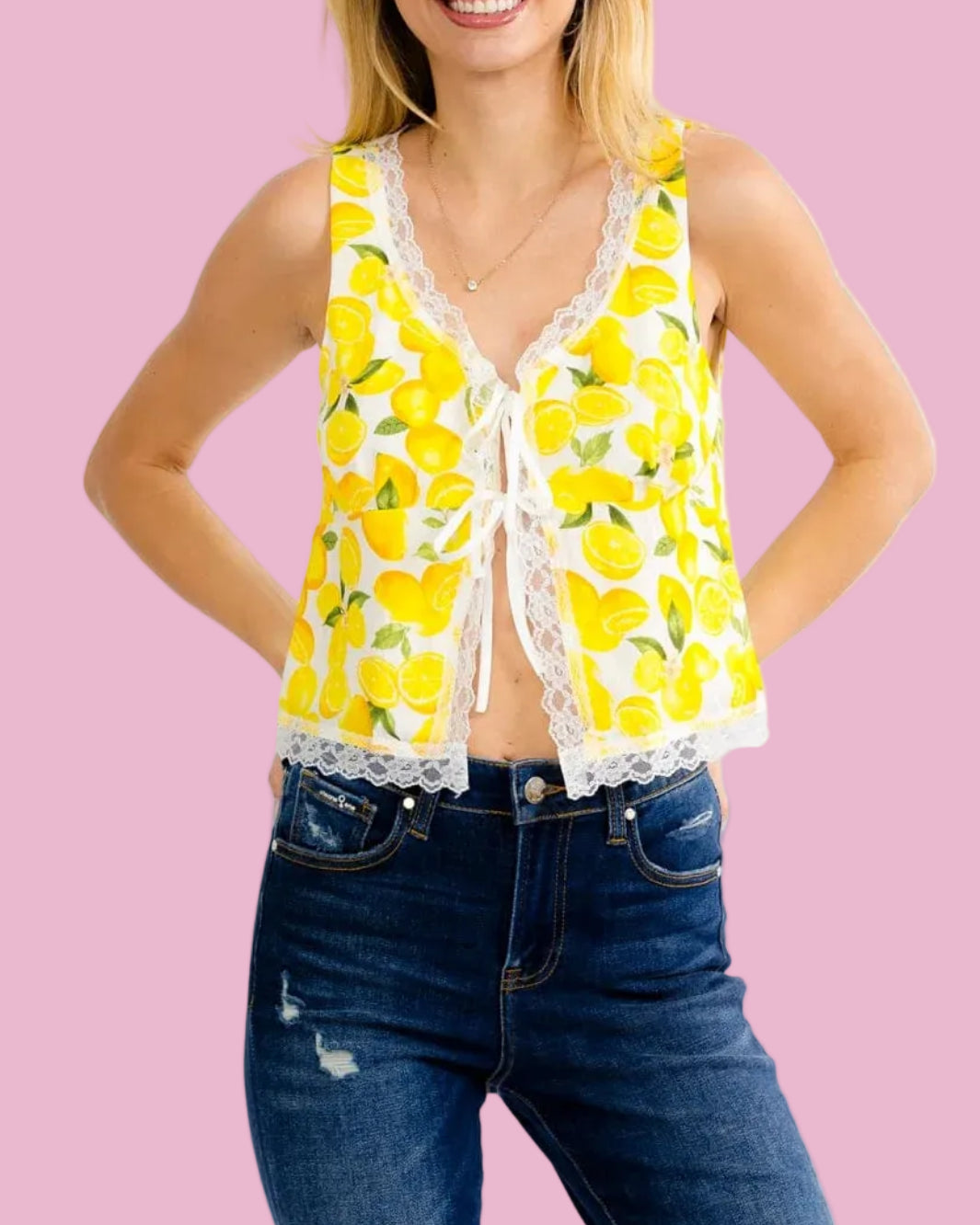 Lemon Tie Top