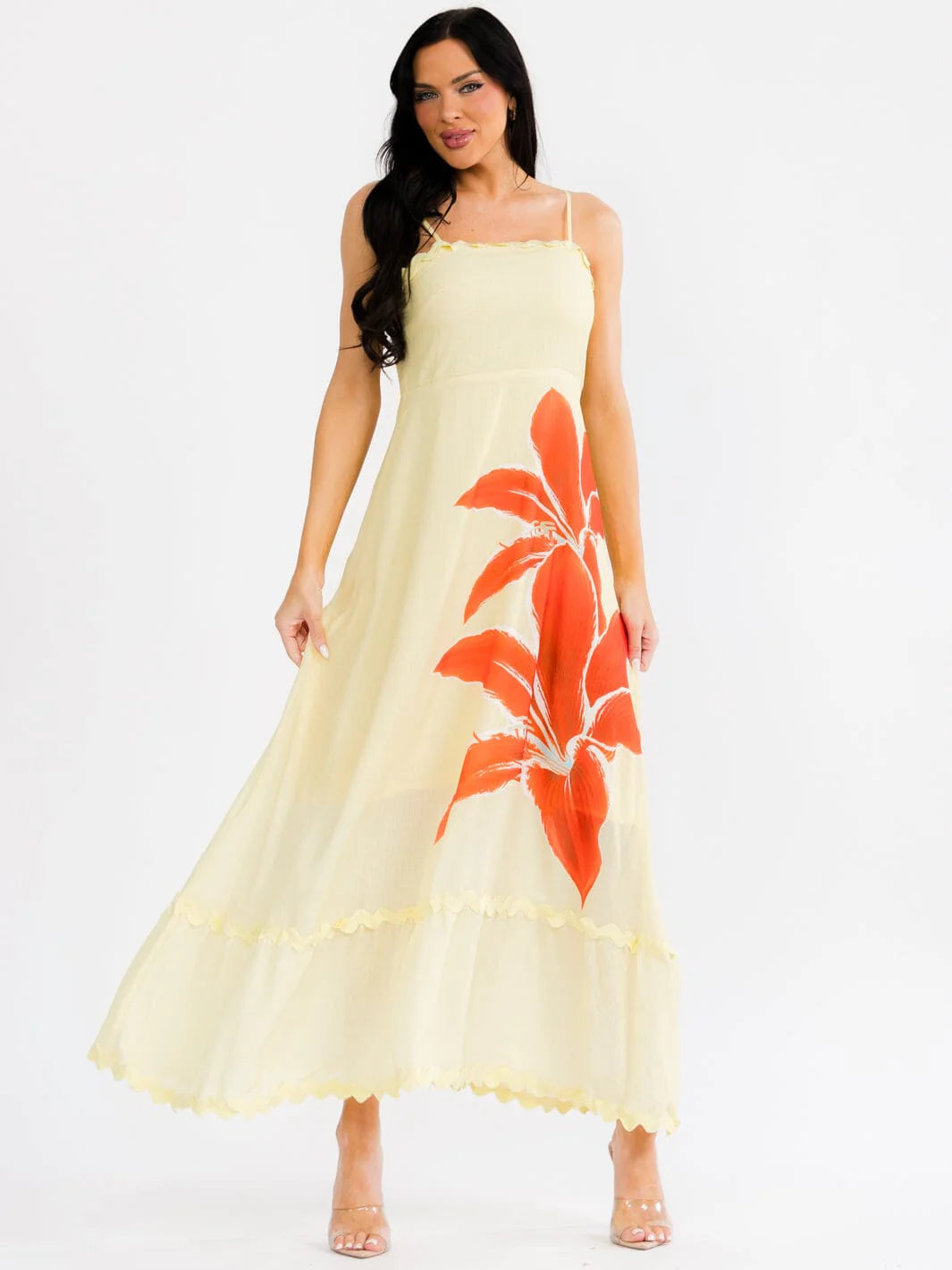 Sunset Hibiscus Dress