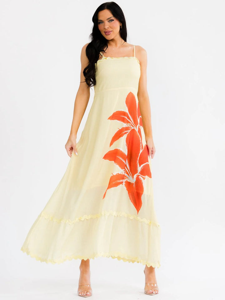Sunset Hibiscus Dress