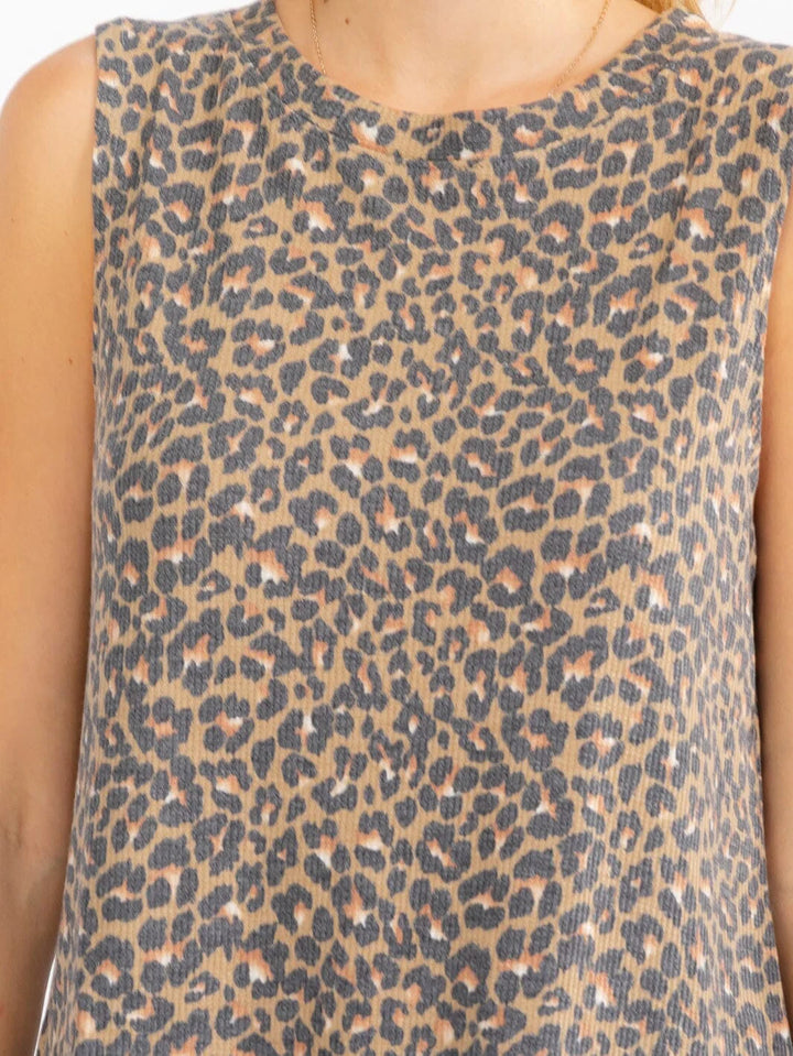 Leopard Waffle Tank