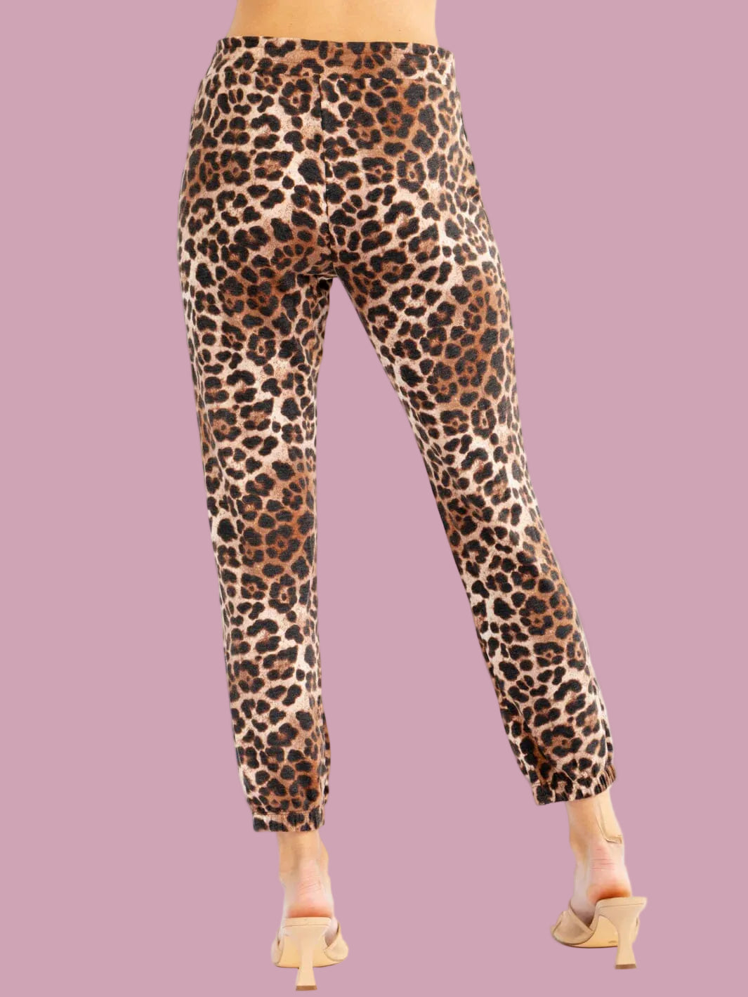 Leopard Tie Joggers