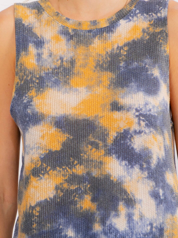 Tie Dye Waffle Tank