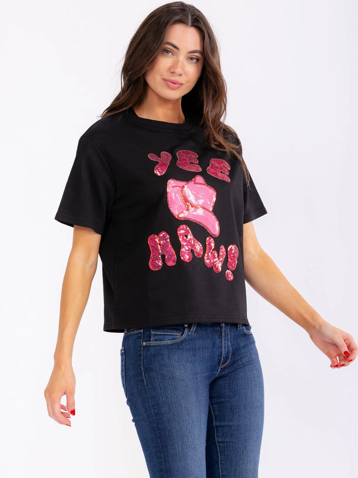 Yee Haw Sequin Tee