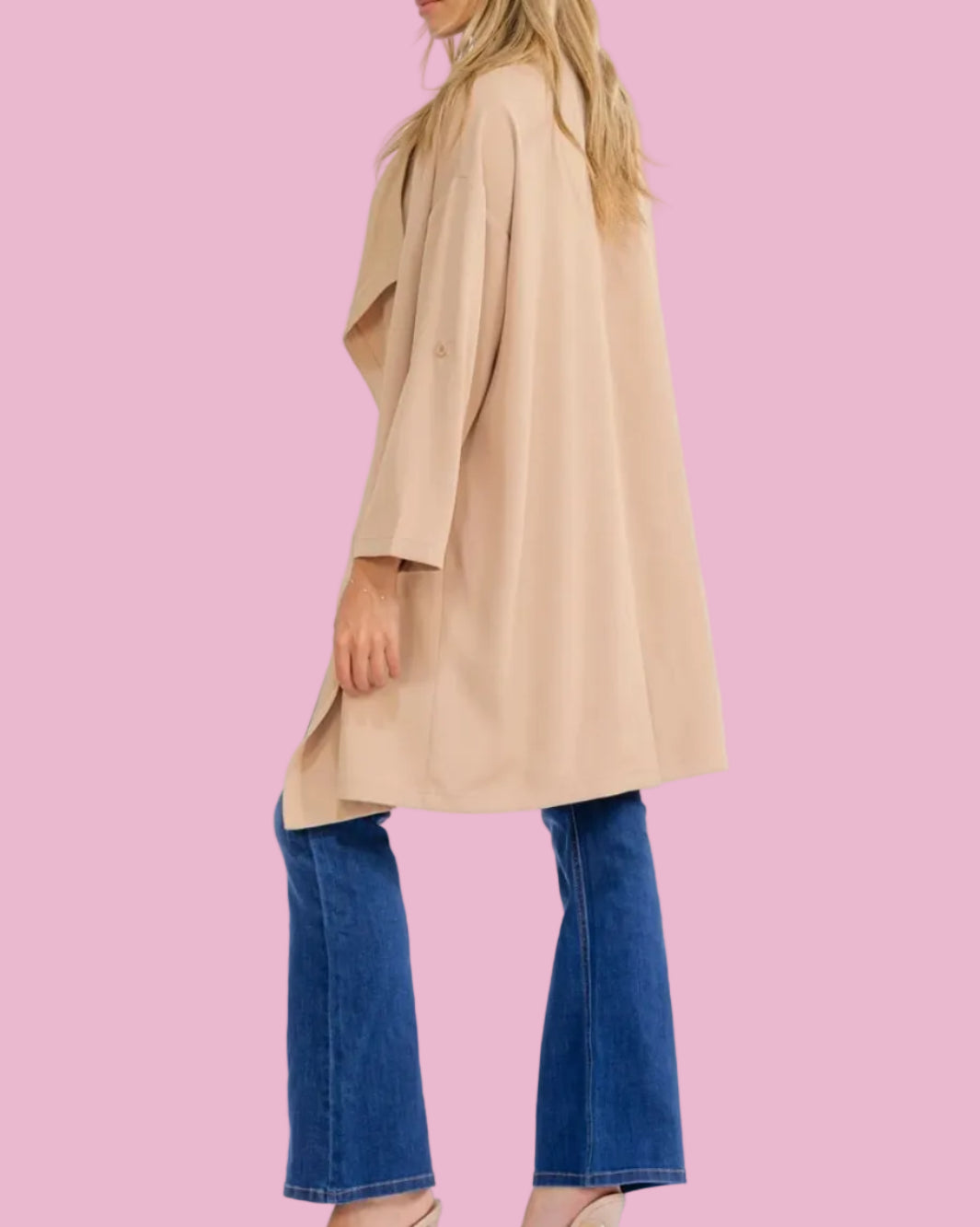 Khaki Trench Cardigan