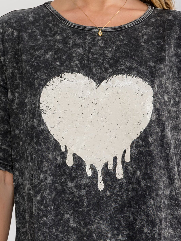 Heart Washed Mini Dress