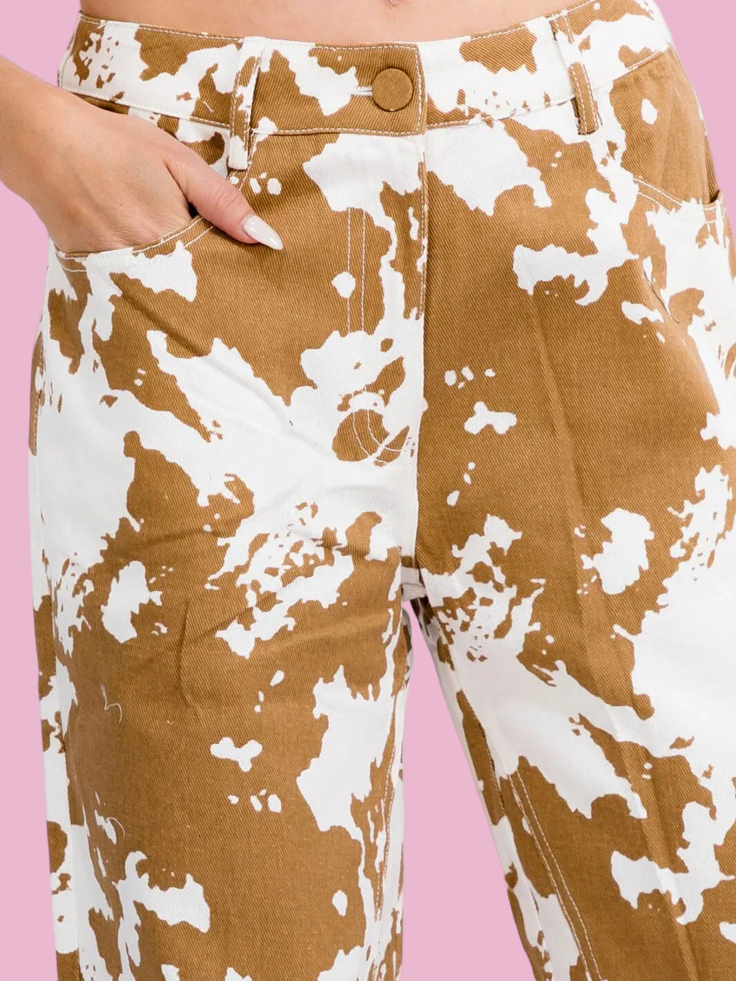 Cow Print Jeans