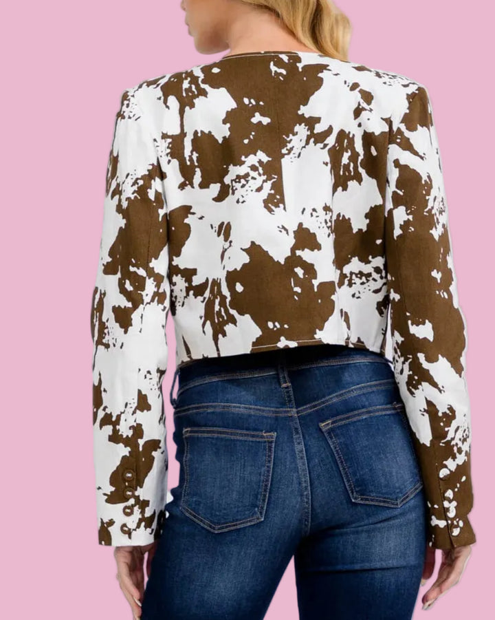 Cow Print Jacket