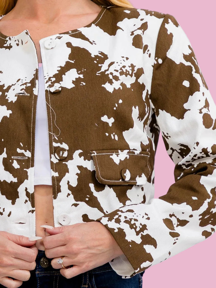 Cow Print Jacket