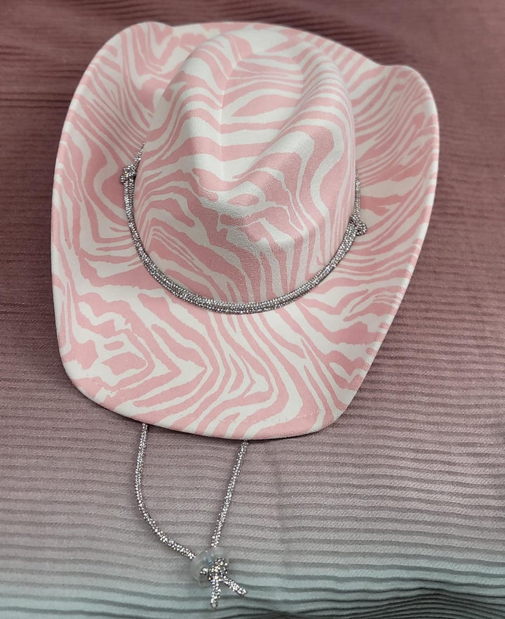 Zebra Print Cowboy Hat