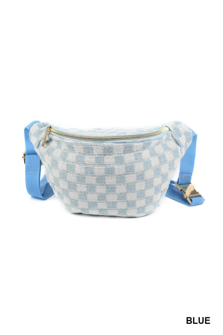 Checkered Waist Crossbody Bag