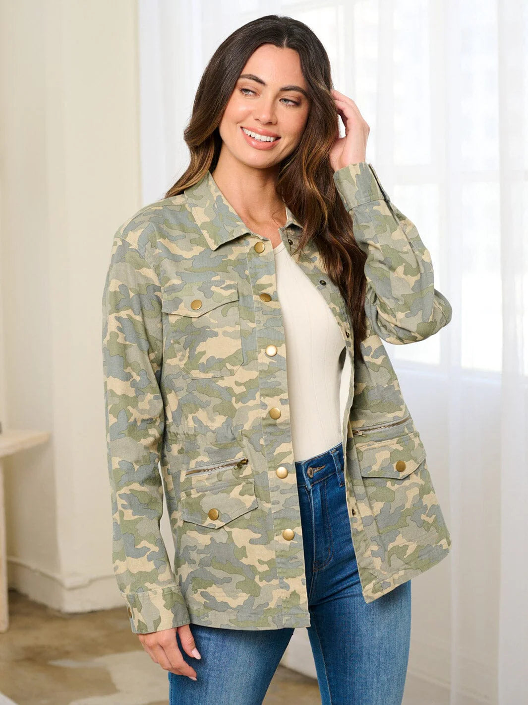 Denim camo jacket discount
