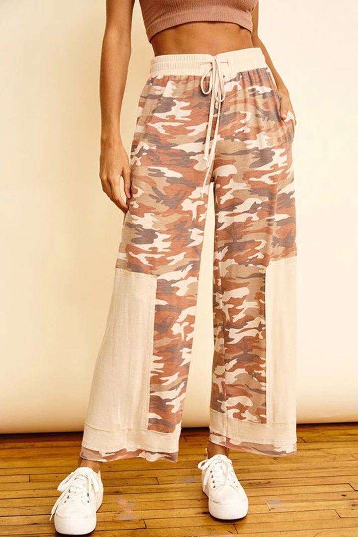 Camo Wide Leg Sweatpants