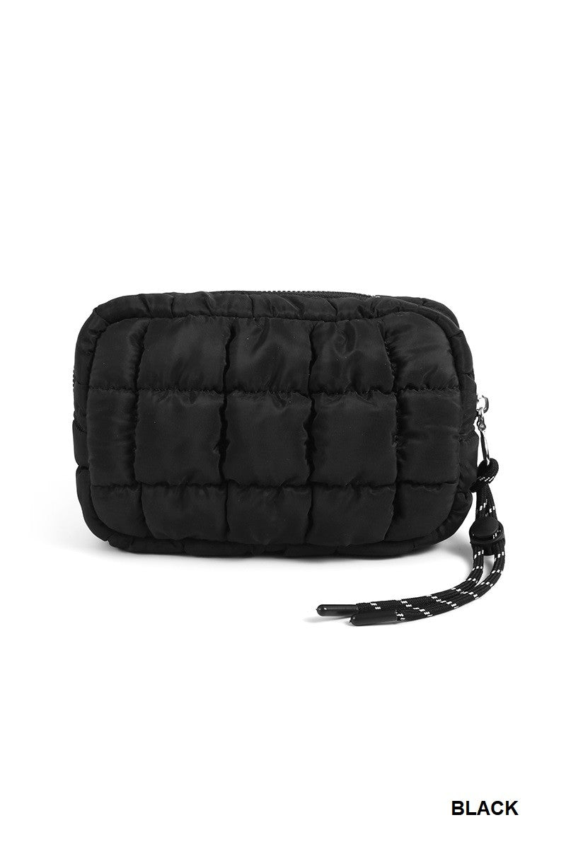 Quilted Cosmetic Pouch