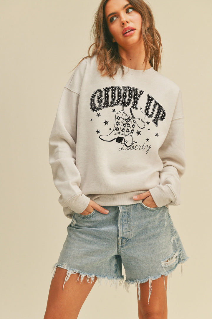 Giddy Up Graphic Crewneck