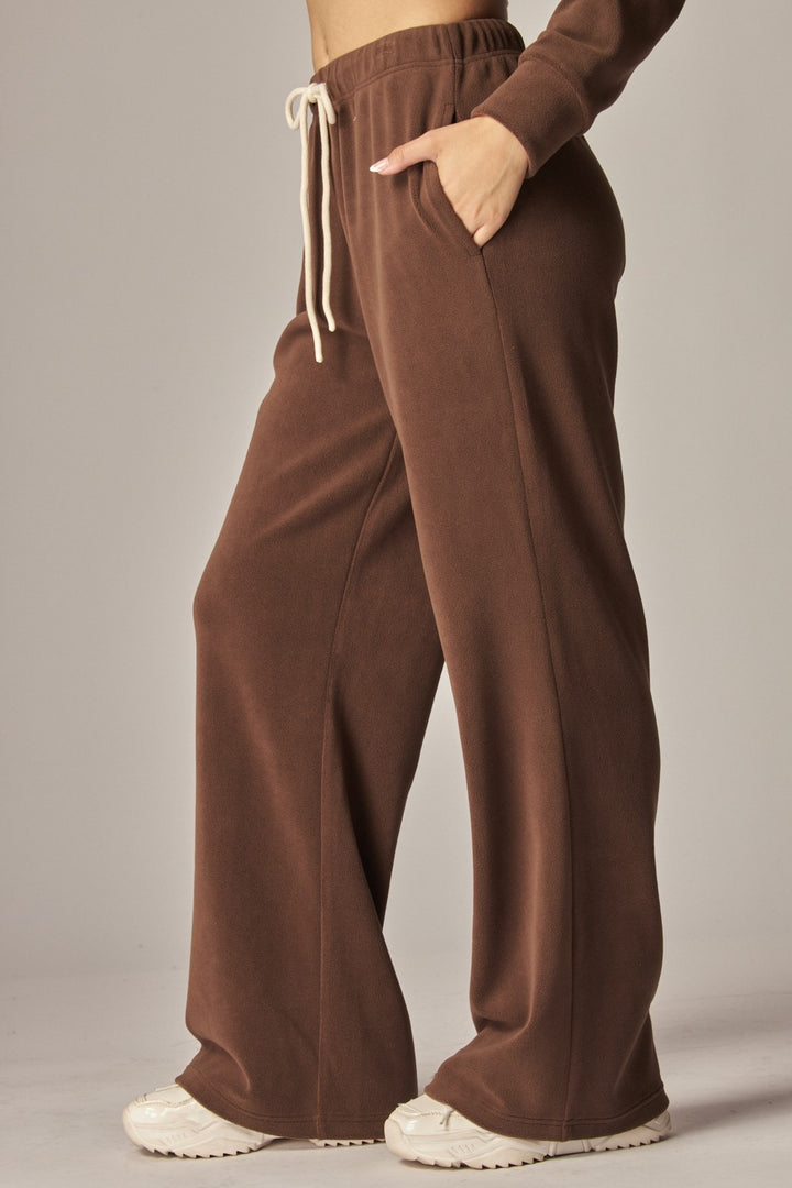 Brown Fleece Sweatpants